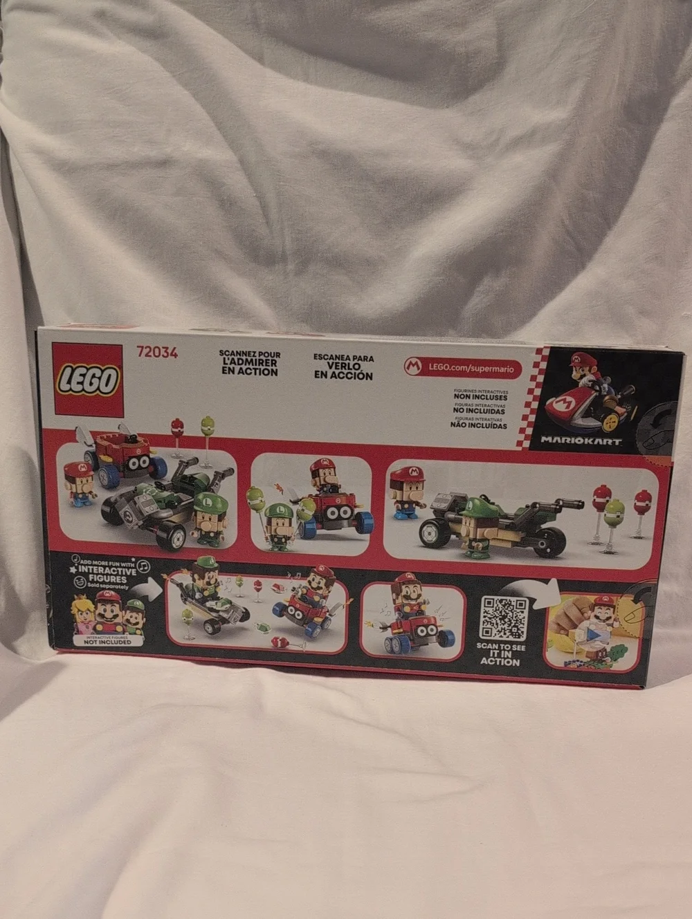 Lego Super Mario Kart Race Set - Red & Green Karts